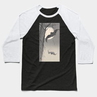 Bat and Full Moon by Ohara Koson Baseball T-Shirt